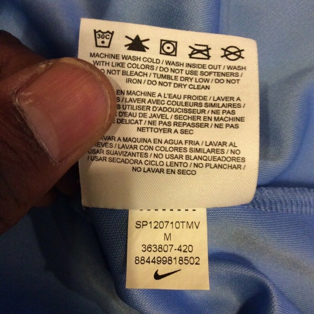 Nike Golf Dri Fit Polo Shirt Men Medium Light Blue - Picture 11 of 11